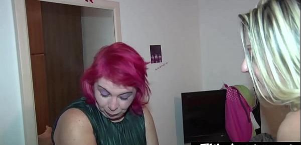 The fat woman and the busty lady